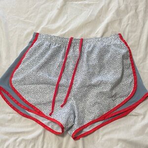 Nike Gray and Red Dri-FIT Shorts